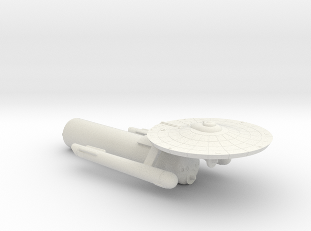 3788 Scale Federation Tug with a Starliner Pod WEM in White Natural Versatile Plastic