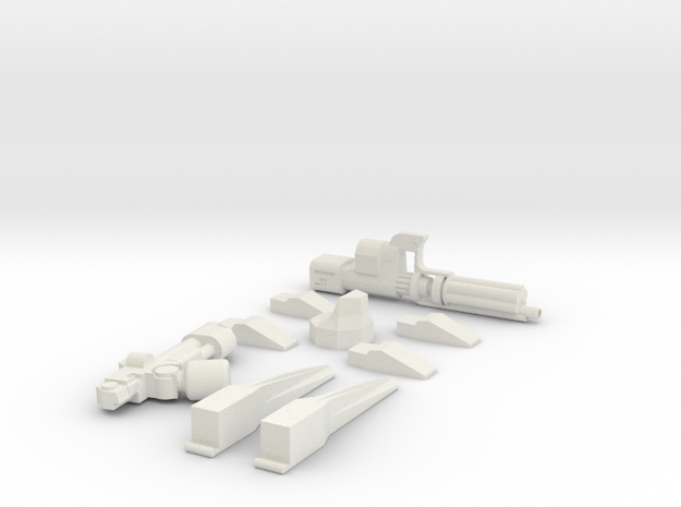 weapons for servo harness or robot conversions in White Natural Versatile Plastic