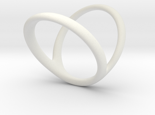 ring for Jessica ring-finger in White Natural Versatile Plastic