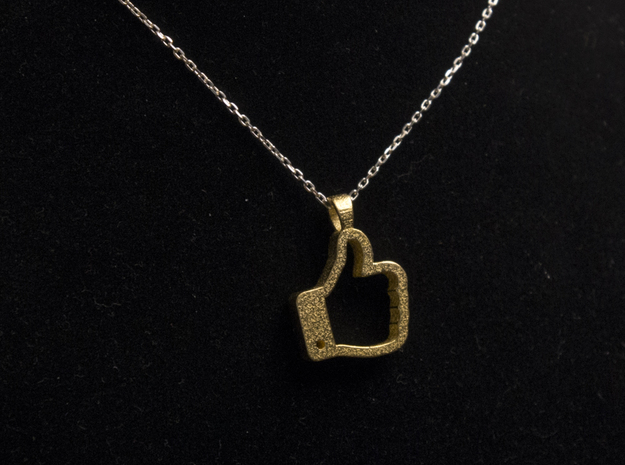 Like it [pendant] in 14k Gold Plated Brass