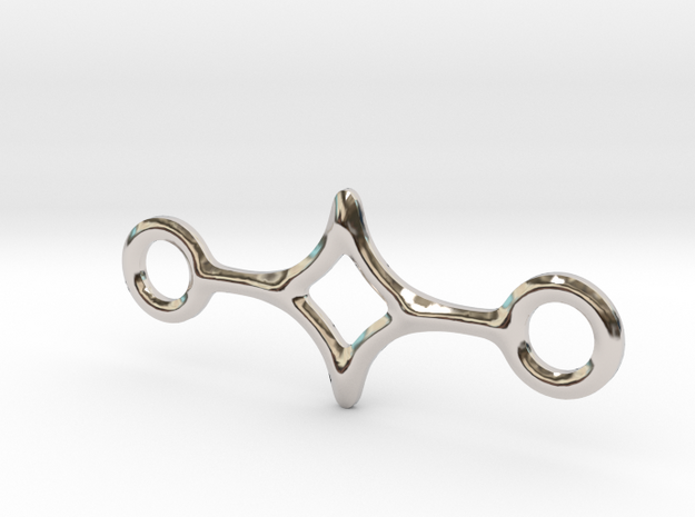 Linking shape in Rhodium Plated Brass