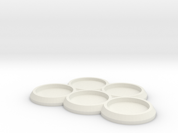 5 25mm round movement tray  in White Natural Versatile Plastic