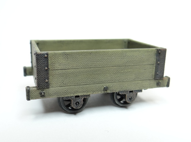 Aberllefenni Box Wagon in Tan Fine Detail Plastic