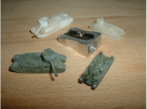 TOG & Independent Heavy Tanks 1/200 in Smooth Fine Detail Plastic