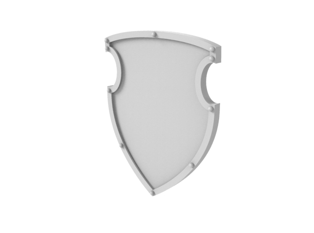 Battle Shield in Tan Fine Detail Plastic