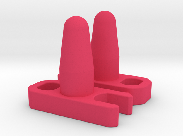 Presta Valve Cap Extension / Core Tool Combo in Pink Processed Versatile Plastic