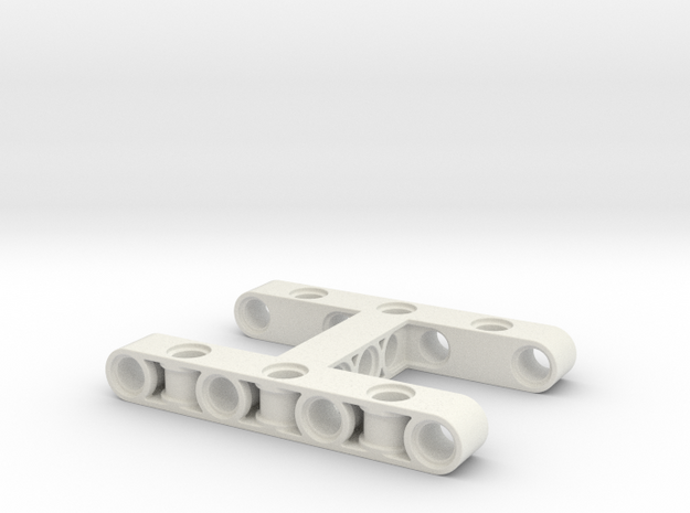 Dogbone 7x5 in White Natural Versatile Plastic