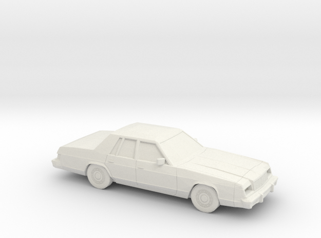 1/24 1979-81 Dodge St Regis in White Natural Versatile Plastic