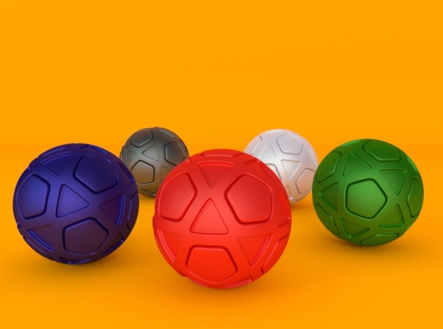 foosball ball type 3 in Red Processed Versatile Plastic