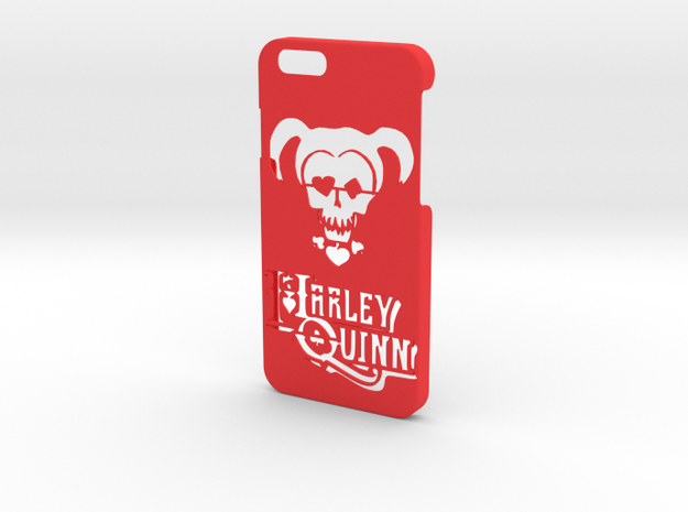 Harley Quinn Phone Case- iPhone 6/6s in Red Processed Versatile Plastic