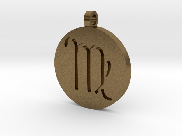 Virgo Pendant in Natural Bronze