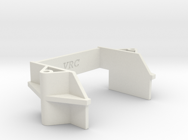 VRC Super Astute - G5 - Battery Holder (Rear)  in White Natural Versatile Plastic