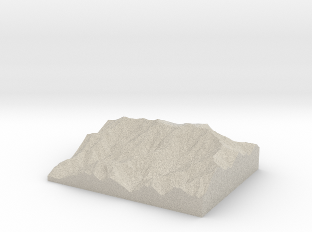 Model of Cliff Top in Natural Sandstone