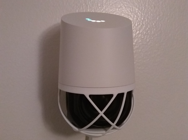 Google Home Wall Mount Base in White Processed Versatile Plastic