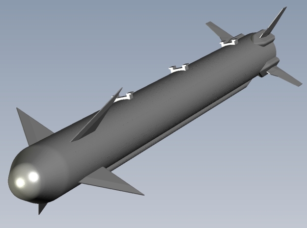 1/144 scale USAF aircraft ordnance set A x 5 in Clear Ultra Fine Detail Plastic