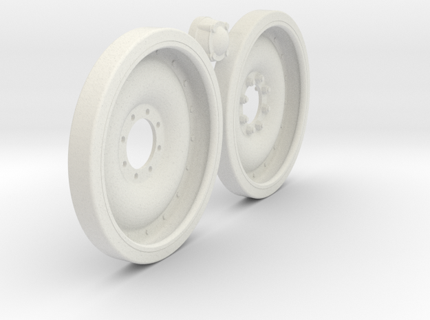1/6 M113 APC 24x3 Road Wheel Set002 in White Natural Versatile Plastic