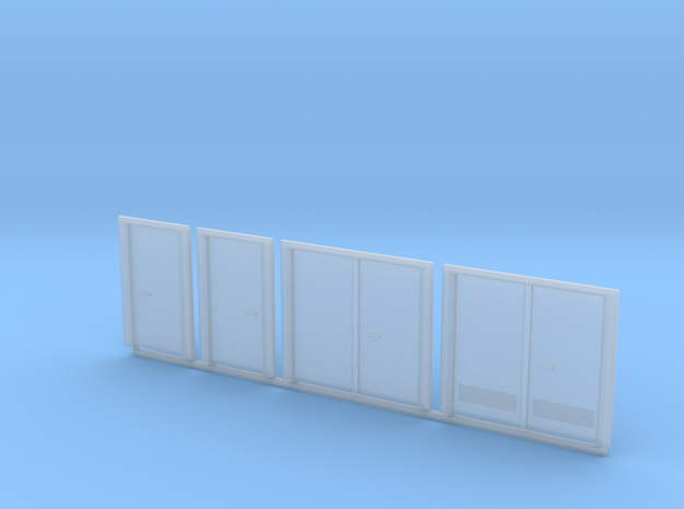 HO Scale Doors 4pc in Tan Fine Detail Plastic