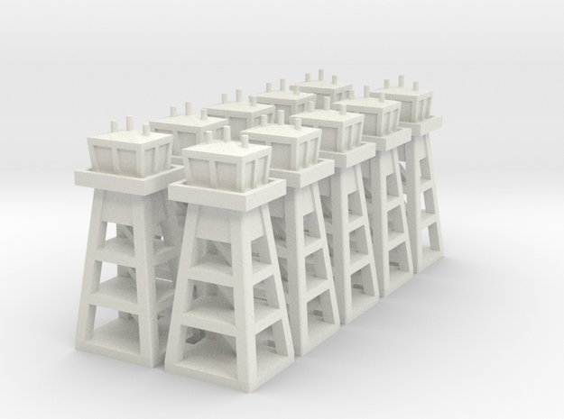 Air Base Tower x10 in White Natural Versatile Plastic