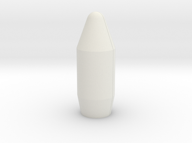 Fairing Ariane 1 in White Natural Versatile Plastic: 1:128