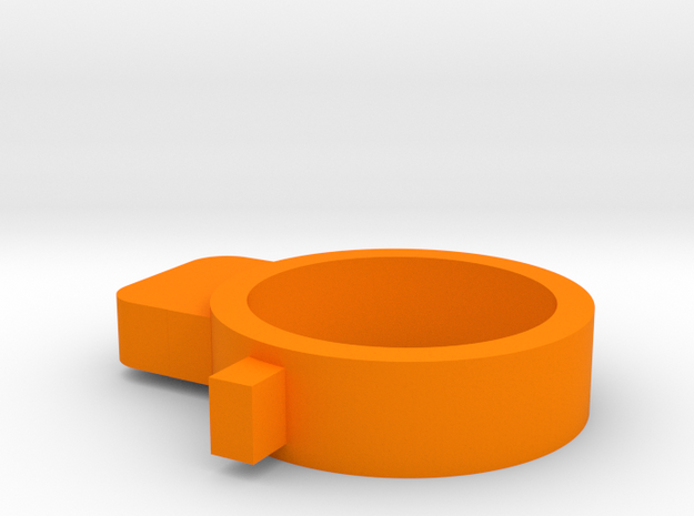 MSK barrel stabilizer in Orange Processed Versatile Plastic