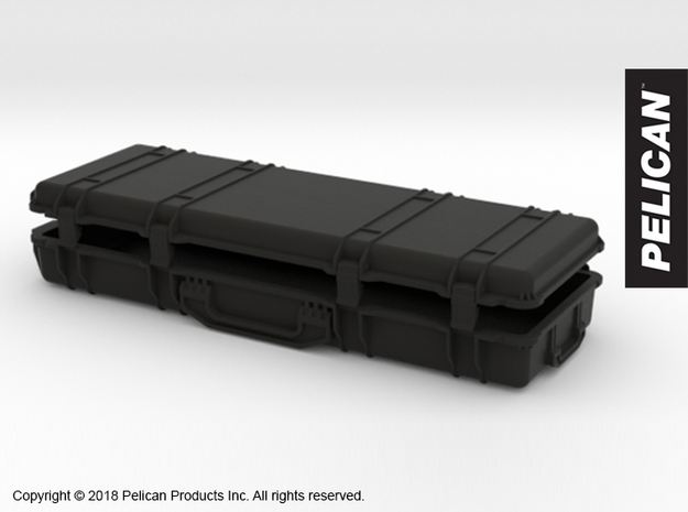 PC10002 Pelican 1720 long case 10 scale in Black Natural Versatile Plastic