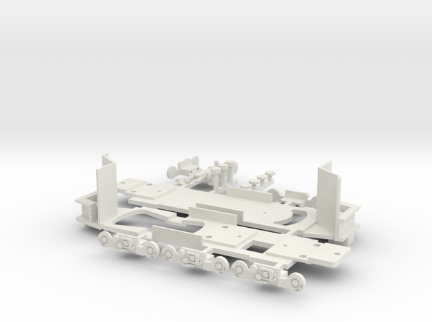Chassis Type 8 Boston for Bowser parts in White Natural Versatile Plastic