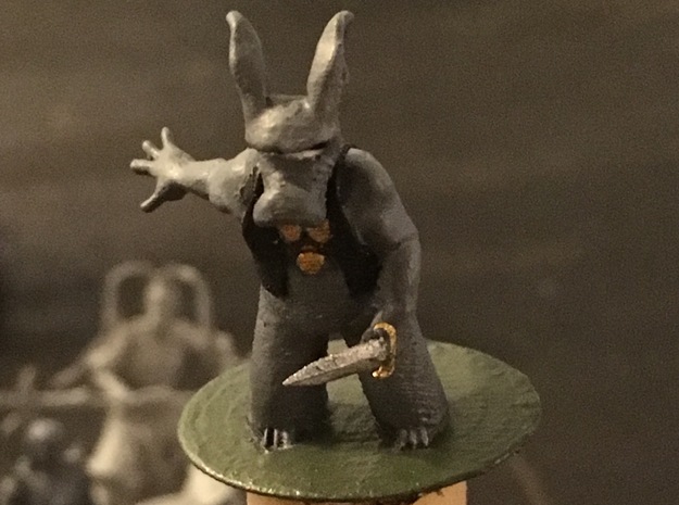 Cerebus the Aardvark Miniature in Smooth Fine Detail Plastic: 1:55