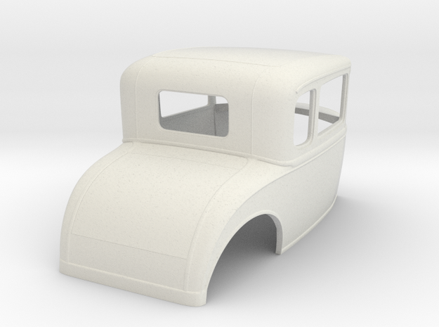 1930 Ford coupe 1/16 scale in White Natural Versatile Plastic