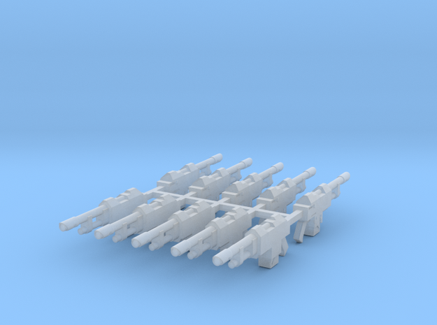 M35 Galaxy Lasgun no stock (10 pack) in Smooth Fine Detail Plastic