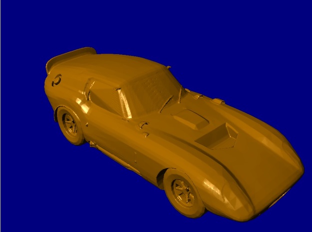 Shelby Daytona Cobra Coupe Z-Scale in Tan Fine Detail Plastic