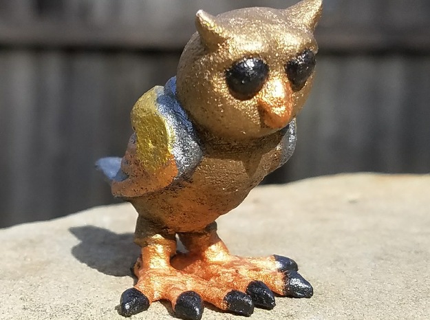 Mechanical Owl in Purple Processed Versatile Plastic