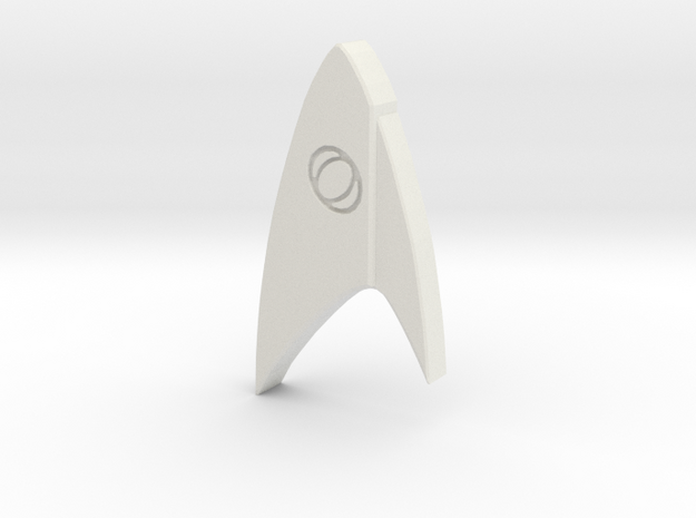 Star Trek Discovery Science badge in White Natural Versatile Plastic