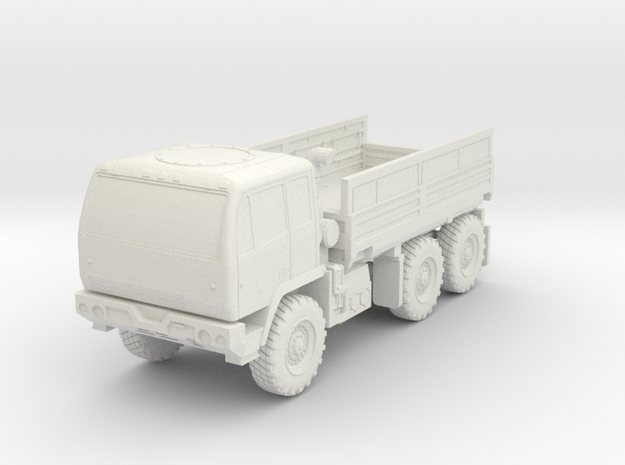 Miniature M1083 Oshkosh Standard Cargo truck in White Natural Versatile Plastic: 1:100
