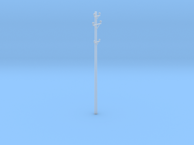 Great Northern Catenary Pole in Smooth Fine Detail Plastic