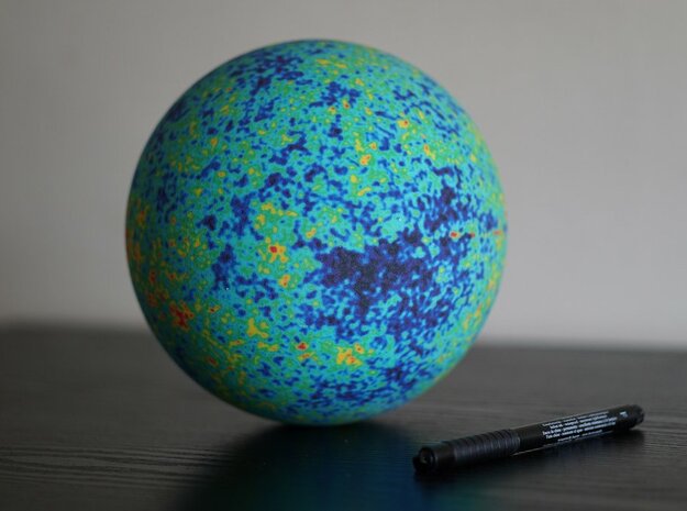 WMAP globe in Full Color Sandstone