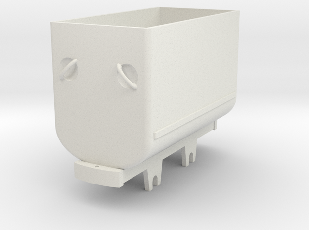 BND30 mine tub - standard in White Natural Versatile Plastic: 1:35