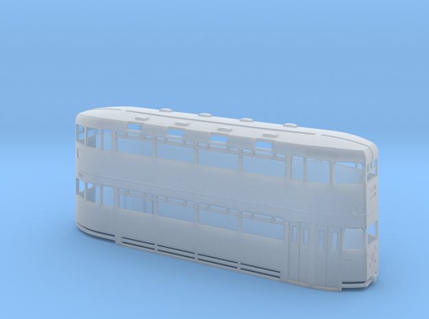 Glasgow Cunarder Tram Model - N Scale in Smooth Fine Detail Plastic