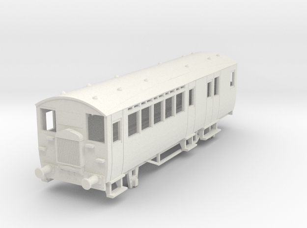 o-87-wcpr-drewry-big-railcar-1 in White Natural Versatile Plastic