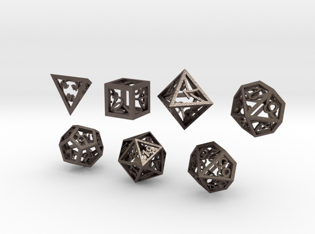 Open Hollow Polyhedral Dice Set