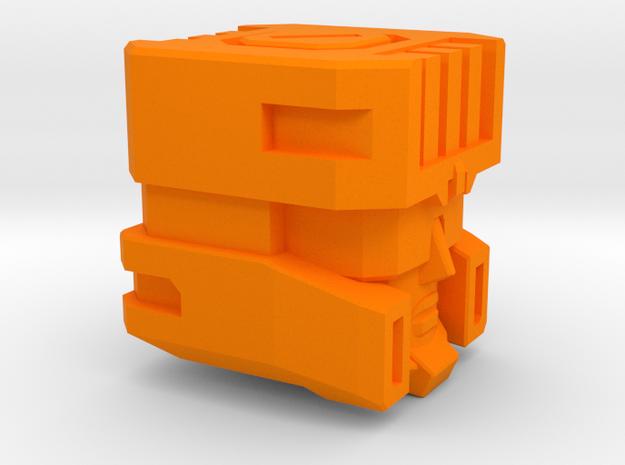 Full Throttle Head G1/IDW for DIY in Orange Processed Versatile Plastic: Extra Small