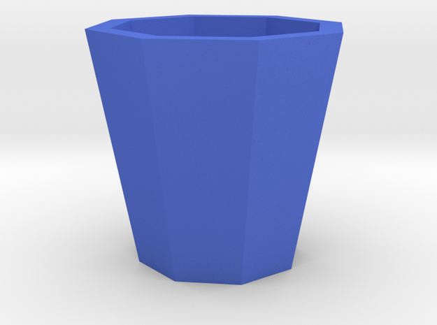 Succulent and air plant pot in Blue Processed Versatile Plastic