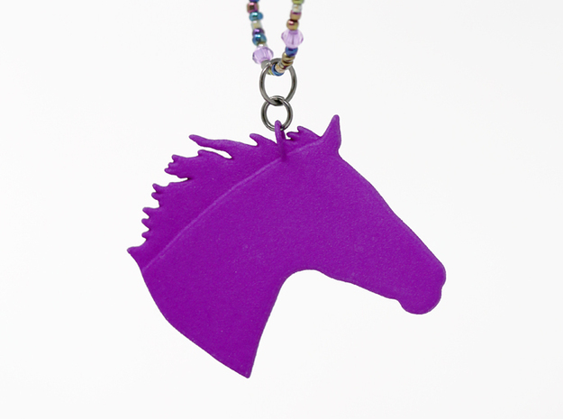 the Chanto Pendant in Purple Processed Versatile Plastic