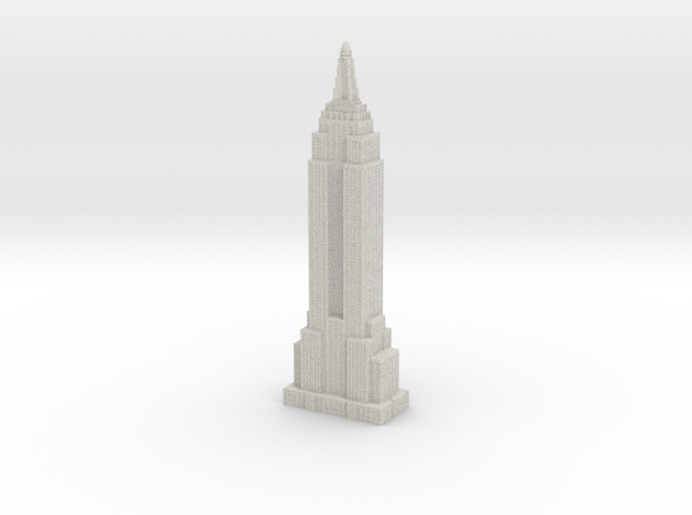 Empire State Building - White w white windows in Full Color Sandstone
