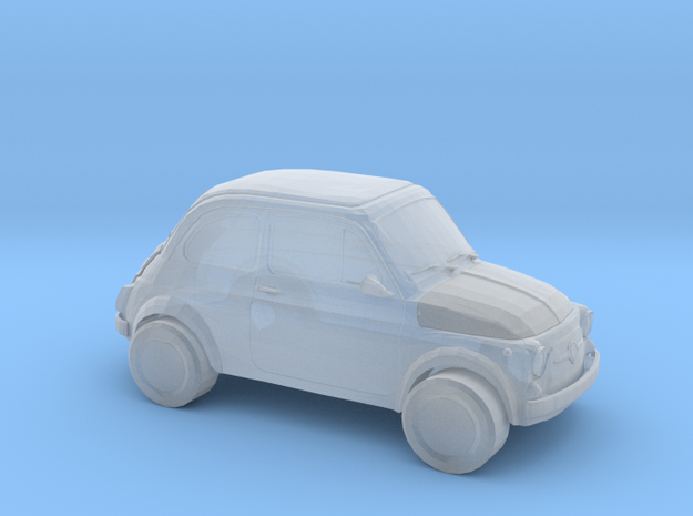 Fiat 500 in Smooth Fine Detail Plastic