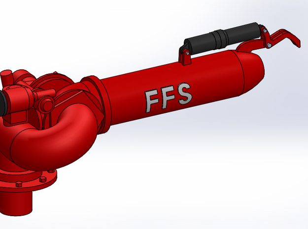 Fire Monitor FFS type (2pcs) in White Natural Versatile Plastic: 1:20