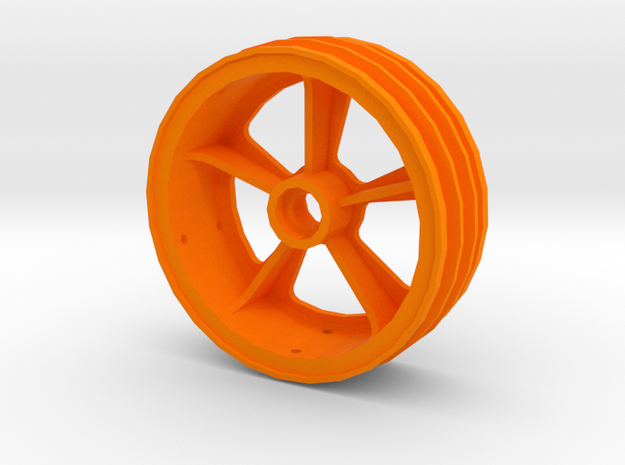 losi jrx2 front wheel in Orange Processed Versatile Plastic