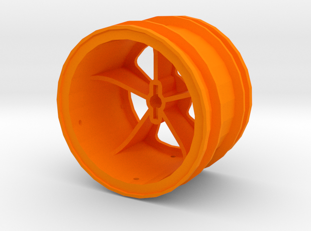 losi jrx2 rear wheel in Orange Processed Versatile Plastic