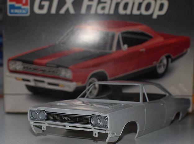 1/25 1968 Plymouth GTX Grill in Clear Ultra Fine Detail Plastic