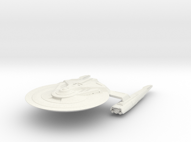Federation Hawk Class  Destroyer  larger in White Natural Versatile Plastic