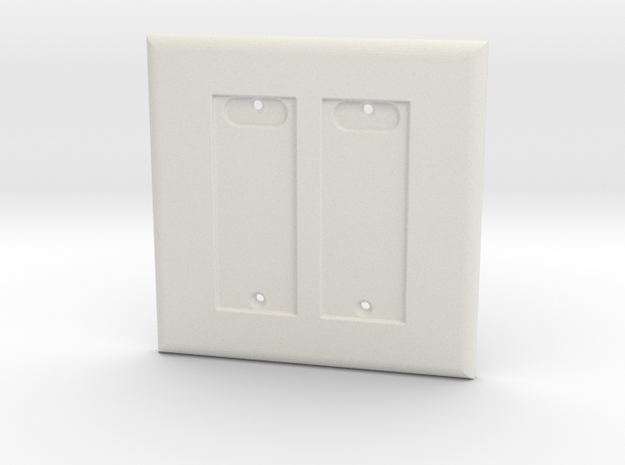 Philips HUE Double Dimmer 2 Gang Switch Plate in White Natural Versatile Plastic